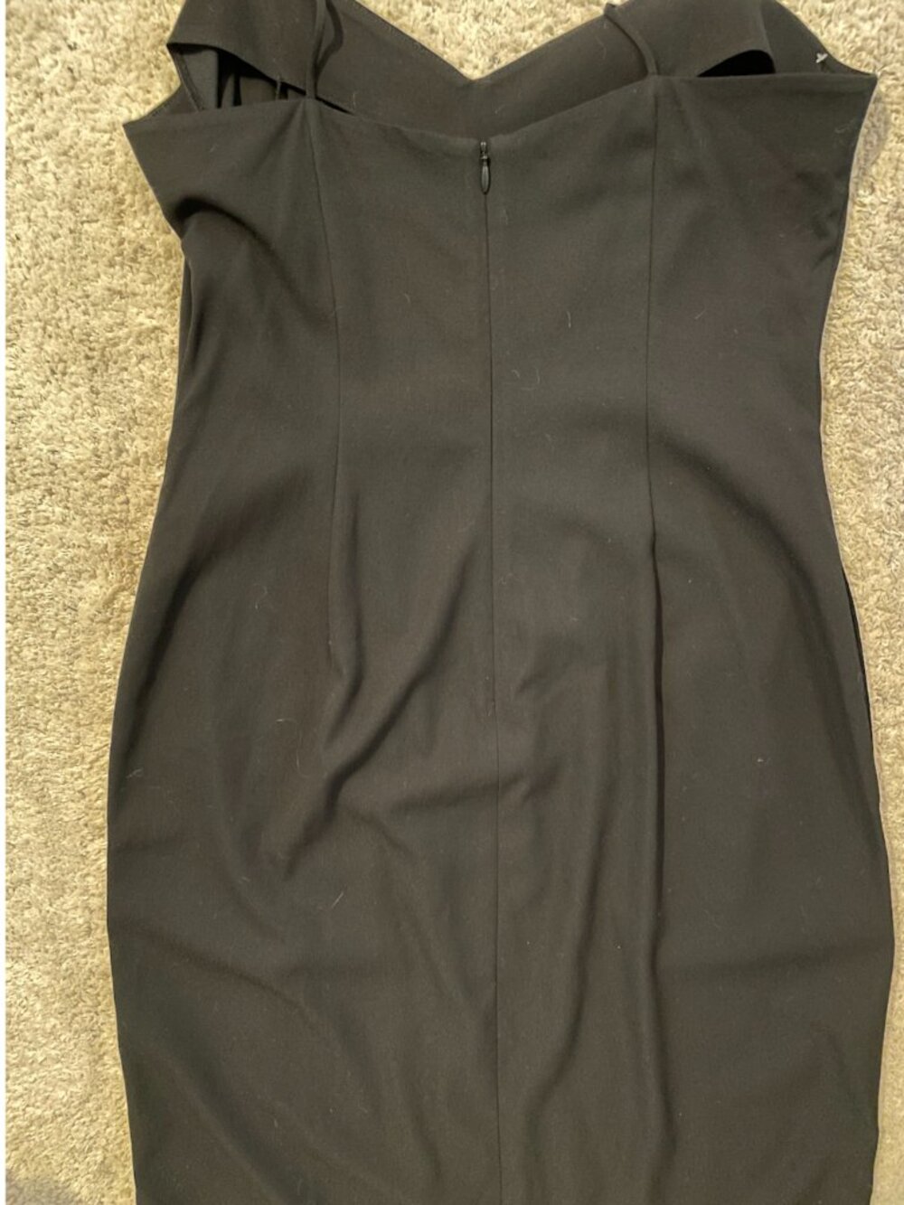 L'AGENCE Black Crepe V-Neck Slip Sheath Dress with Pockets Size 6 Minimalist - Picture 11 of 16